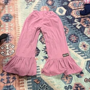 Matilda Jane Pink Wide Leg Ruffle Hem Pants